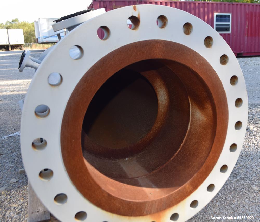 Unused- Apache Pressure Tank, 80 Gallon, Carbon Steel, Vertical. 17" Diameter x 69" straight side, flat bolt on top, 2:1 elliptical bottom. Internal rated 500 psi at -20 to 400 degrees F. Openings to...