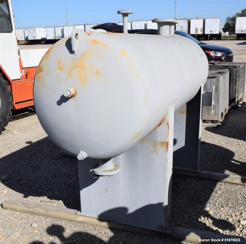 Unused- Apache Pressure Tank, 272 Gallon, Carbon Steel, Horizontal. 29.625" Diameter x 78" straight side, 2:1 elliptical heads. Internal rated 15 psi at -20 to 200 degrees F. Openings shell top 1", 2...