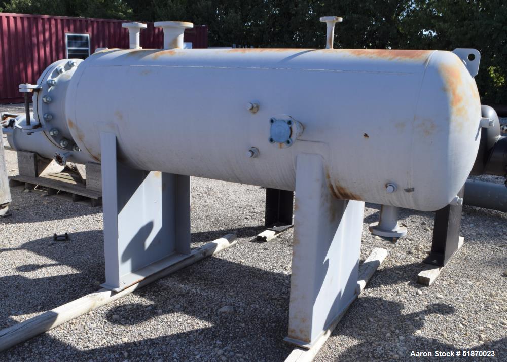 Unused- Apache Pressure Tank, 272 Gallon, Carbon Steel, Horizontal. 29.625" Diameter x 78" straight side, 2:1 elliptical heads. Internal rated 15 psi at -20 to 200 degrees F. Openings shell top 1", 2...