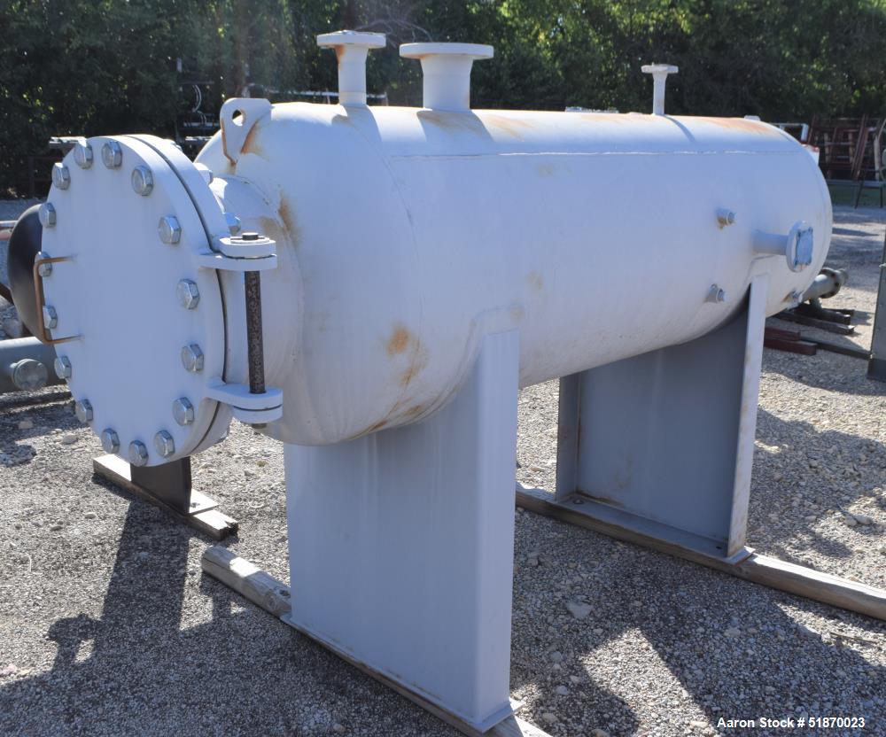 Unused- Apache Pressure Tank, 272 Gallon, Carbon Steel, Horizontal. 29.625" Diameter x 78" straight side, 2:1 elliptical heads. Internal rated 15 psi at -20 to 200 degrees F. Openings shell top 1", 2...