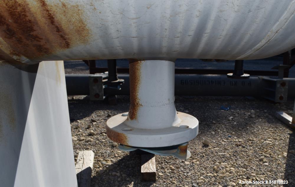 Unused- Apache Pressure Tank, 272 Gallon, Carbon Steel, Horizontal. 29.625" Diameter x 78" straight side, 2:1 elliptical heads. Internal rated 15 psi at -20 to 200 degrees F. Openings shell top 1", 2...