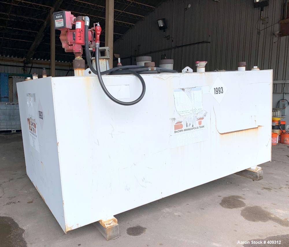 Used STI Fireguard / Brown-Minneapolis Diesel Fuel Tank, 2,000 Gallon, Horizontal. Double Wall. Includes pump.