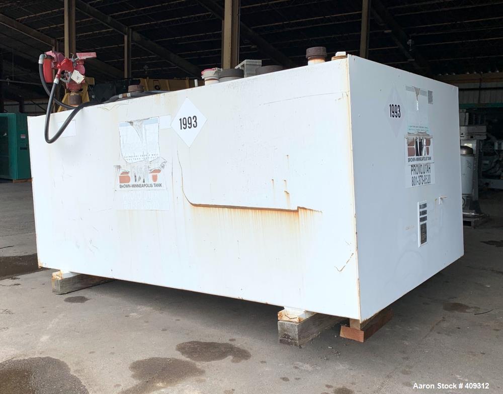 Used STI Fireguard / Brown-Minneapolis Diesel Fuel Tank, 2,000 Gallon, Horizontal. Double Wall. Includes pump.