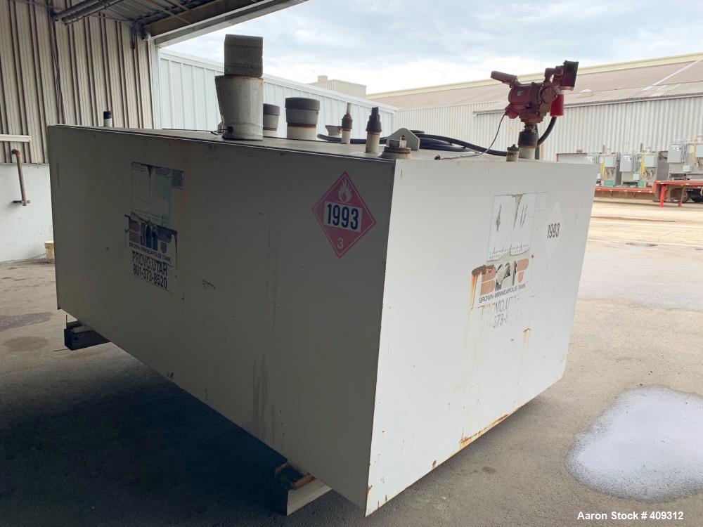Used STI Fireguard / Brown-Minneapolis Diesel Fuel Tank, 2,000 Gallon, Horizontal. Double Wall. Includes pump.