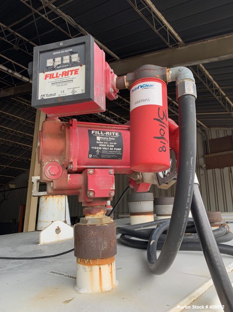 Used STI Fireguard / Brown-Minneapolis Diesel Fuel Tank, 2,000 Gallon, Horizontal. Double Wall. Includes pump.