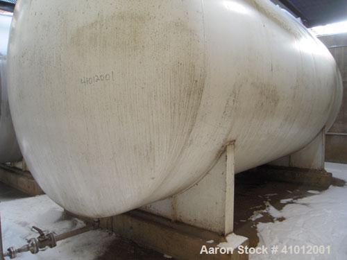 Used Clawson Pressure Tank, 13,504 Gallon, Carbon Steel, Horizontal. Approximate 125.5" diameter x 222" straight side, dished heads.  Vessel rated 20 psi @ 100 degrees F.  Openings: Top 30" manway wi...