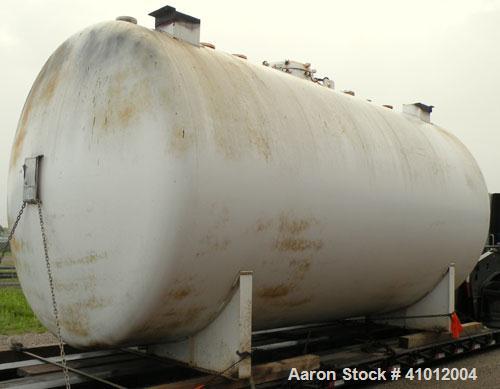 Used Clawson Pressure Tank, 13,504 gallon, SA-516-070 carbon steel, horizontal. 125-1/2" diameter x 222" straight side, dished heads. Internal rated 20 psi at 100 deg F, and -20 deg F at 20 psi. Open...