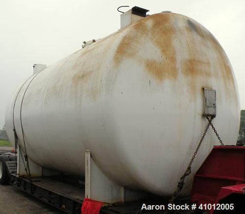 Used Clawson Pressure Tank, 13,504 gallon, SA-516-070 carbon steel, horizontal. 125-1/2" diameter x 222" straight side, dished heads. Internal rated 20 psi at 100 deg F, and -20 deg F at 20 psi. Open...