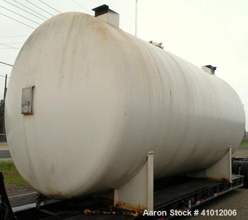 Used Clawson Pressure Tank, 13,504 gallon, SA-516-070 carbon steel, horizontal. 125-1/2" diameter x 222" straight side, dished heads. Internal rated 20 psi at 100 deg F, and -20 deg F at 20 psi. Open...
