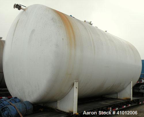 Used Clawson Pressure Tank, 13,504 gallon, SA-516-070 carbon steel, horizontal. 125-1/2" diameter x 222" straight side, dished heads. Internal rated 20 psi at 100 deg F, and -20 deg F at 20 psi. Open...
