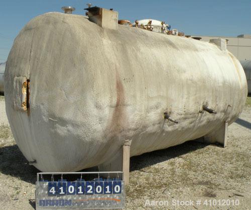 Used Clawson Pressure Tank, 6,708 Gallon, Carbon Steel, Horizontal. 95-1/2" Diameter x 192" straight side, dished heads. Internal rated 20 psi at -20 to 100 degrees F. Openings top 30" man way with c...