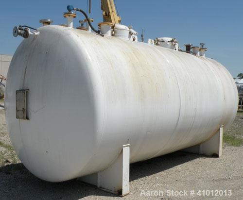 Used Clawson Tank Company 2 Compartment Pressure Tank, 6,160 gallons, 3,080 gallons per compartment, carbon steel, horizontal. Each compartment 95-1/2" diameter x 96" straight side, dished heads. Int...