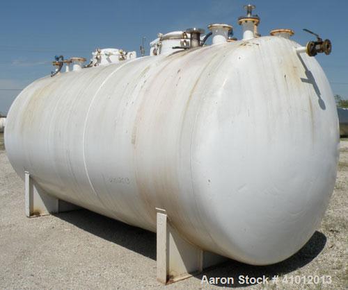 Used Clawson Tank Company 2 Compartment Pressure Tank, 6,160 gallons, 3,080 gallons per compartment, carbon steel, horizontal. Each compartment 95-1/2" diameter x 96" straight side, dished heads. Int...
