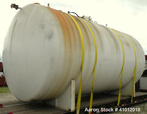 Used Clawson Pressure Tank, 13,504 gallons, SA-516-070 carbon steel, horizontal. 125-1/2" diameter x 222" straight side, dished heads. Internal rated 20 psi at 100 deg F, and -20 deg F at 20 psi. Ope...