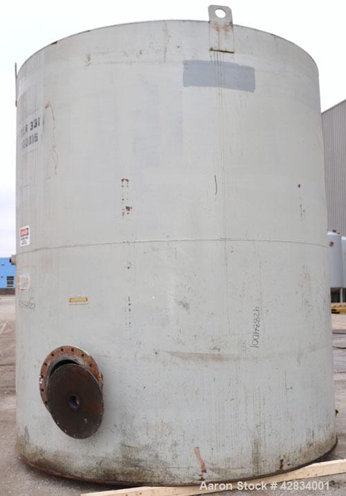 Used Clawson Tank Company Aboveground Flammable Liquid Storage Tank, 7500 Gallon, Carbon Steel. 126’’ Diameter x 144’’ straight side, coned top, flat bottom. UL rated, UL# 892398. Openings top (2) 3-...