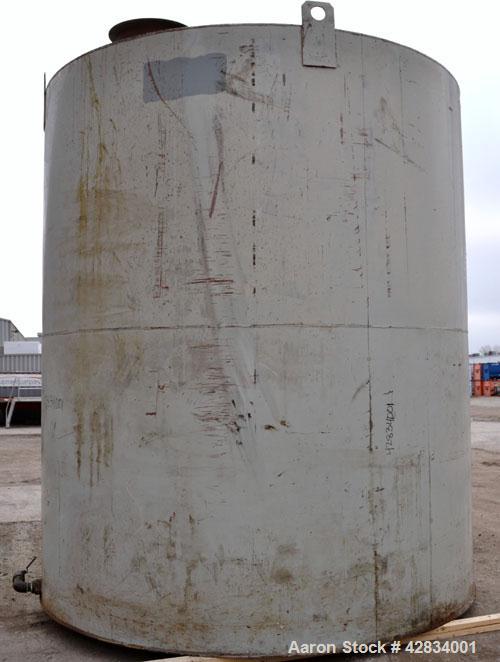 Used Clawson Tank Company Aboveground Flammable Liquid Storage Tank, 7500 Gallon, Carbon Steel. 126’’ Diameter x 144’’ straight side, coned top, flat bottom. UL rated, UL# 892398. Openings top (2) 3-...