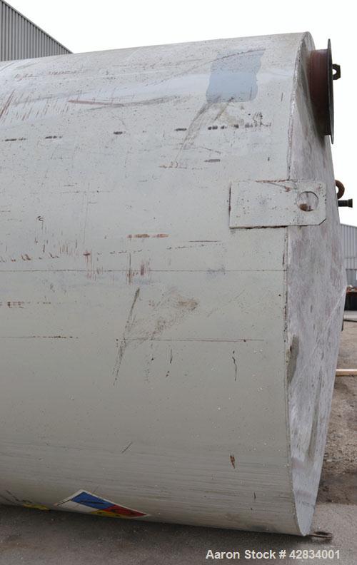 Used Clawson Tank Company Aboveground Flammable Liquid Storage Tank, 7500 Gallon, Carbon Steel. 126’’ Diameter x 144’’ straight side, coned top, flat bottom. UL rated, UL# 892398. Openings top (2) 3-...