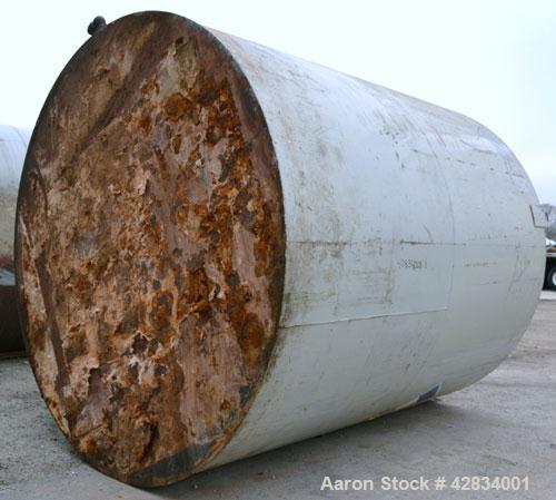 Used Clawson Tank Company Aboveground Flammable Liquid Storage Tank, 7500 Gallon, Carbon Steel. 126’’ Diameter x 144’’ straight side, coned top, flat bottom. UL rated, UL# 892398. Openings top (2) 3-...