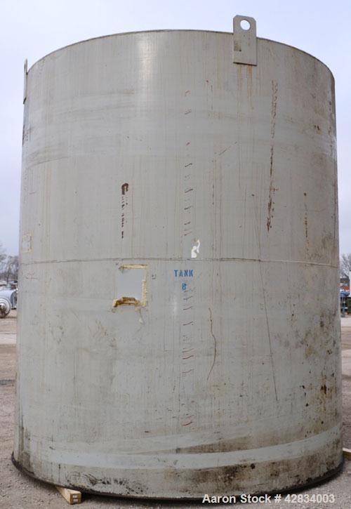 Used Clawson Tank Company Aboveground Flammable Liquid Storage Tank, 7500 Gallon, Carbon Steel. 126’’ Diameter x 144’’ straight side, coned top, flat bottom. UL rated, UL# 892397. Openings top (2) 3-...