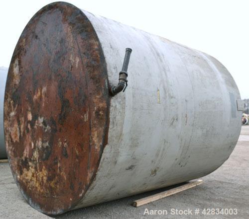 Used Clawson Tank Company Aboveground Flammable Liquid Storage Tank, 7500 Gallon, Carbon Steel. 126’’ Diameter x 144’’ straight side, coned top, flat bottom. UL rated, UL# 892397. Openings top (2) 3-...