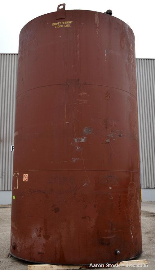 Used Clawson Tank Company Aboveground Flammable Liquid Storage Tank, 11,500 Gallon, Carbon Steel. 126’’ Diameter x 216’’ straight side, coned top, flat bottom. UL rated, UL# 717257. Openings top 2-1/...