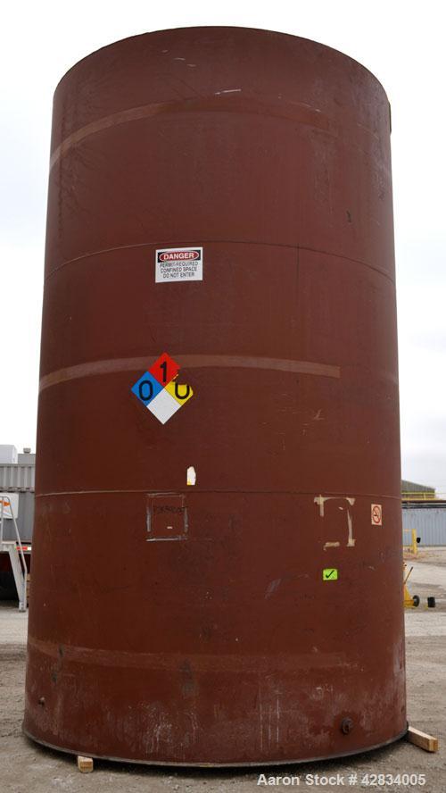 Used Clawson Tank Company Aboveground Flammable Liquid Storage Tank, 11,500 Gallon, Carbon Steel. 126’’ Diameter x 216’’ straight side, coned top, flat bottom. UL rated, UL# 717257. Openings top 2-1/...