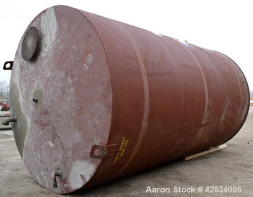 Used Clawson Tank Company Aboveground Flammable Liquid Storage Tank, 11,500 Gallon, Carbon Steel. 126’’ Diameter x 216’’ straight side, coned top, flat bottom. UL rated, UL# 717257. Openings top 2-1/...
