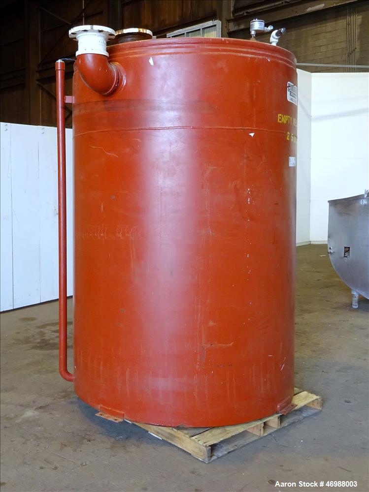 Used Clawson UL Listed Above Ground Diesel Fuel Tank, Approximate 1000 Gallons, Carbon Steel, Vertical. Approximate 60" diameter x 92" straight side, flat top and bottom. Openings top: 3.5", (6) 4", ...