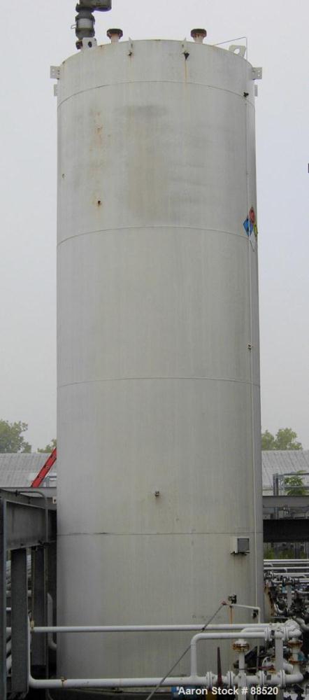 USED: Clawson tank, 9,000 gallon, carbon steel. Approximately 8' diameter x 24' straight side. Flat top and bottom. 24" side bottom manway.