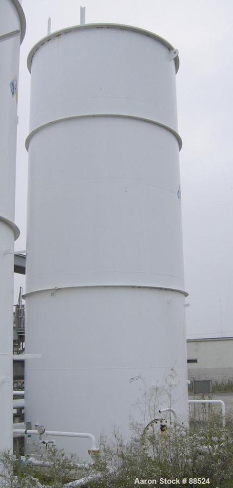 USED: Clawson tank, 18,000 gallon, carbon steel. Approximate 10' diameter x 30' straight side. Flat top and bottom. 24" side bottom manway.