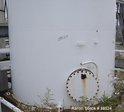 USED: Clawson tank, 18,000 gallon, carbon steel. Approximate 10' diameter x 30' straight side. Flat top and bottom. 24" side bottom manway.