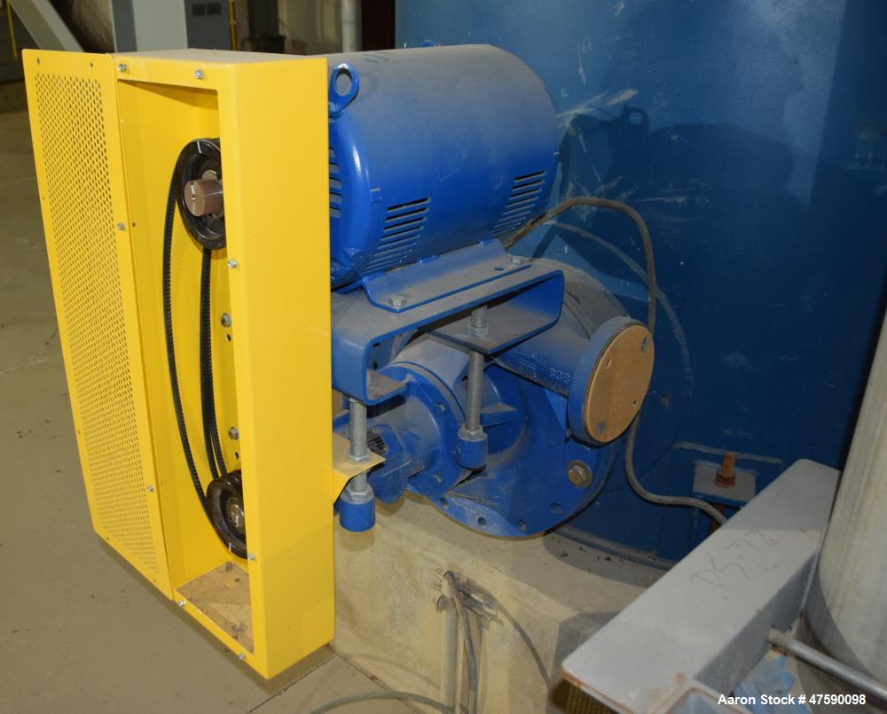 Unused- Delkor Filtrate Tank, Approximate 1300 Gallon, Carbon Steel, Vertical. Approximate 72" diameter x 76" straight side, flat top & bottom. Includes (2) Carver pumps, type KF55-0H 3X9 3/4-316, 31...
