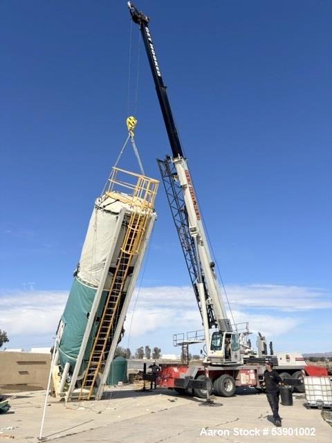 Used ER Manufacturing 13,200 Gallon Vertical Carbon Steel Storage Tank with Cone Bottom