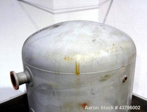 Used Fuller Company Pressure Tank, 3500 Gallon, Carbon Steel. Approximately 96” diameter x 96” straight side, elliptical top and bottom. Internal rated 150 psi at 500 degrees F. Openings: side (4) 8”...