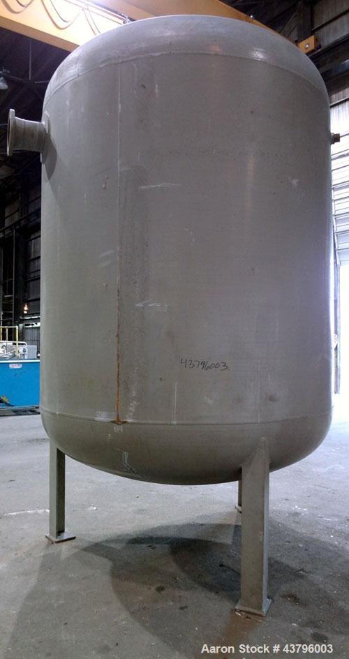 Used Fuller Company Pressure Tank, 3500 Gallon, Carbon Steel. Approximately 96” diameter x 96” straight side, elliptical top and bottom. Internal rated 150 psi at 500 degrees F. Openings: side (3) 8”...