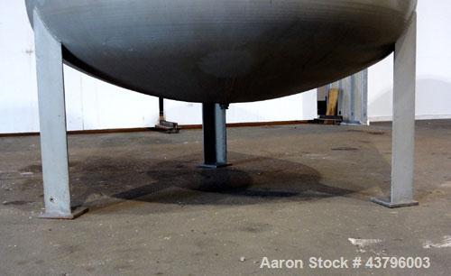 Used Fuller Company Pressure Tank, 3500 Gallon, Carbon Steel. Approximately 96” diameter x 96” straight side, elliptical top and bottom. Internal rated 150 psi at 500 degrees F. Openings: side (3) 8”...