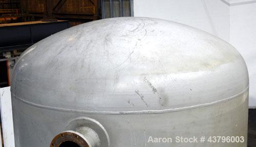 Used- Fuller Company Pressure Tank, 3500 Gallon, Carbon Steel. Approximately 96” diameter x 96” straight side, elliptical to...