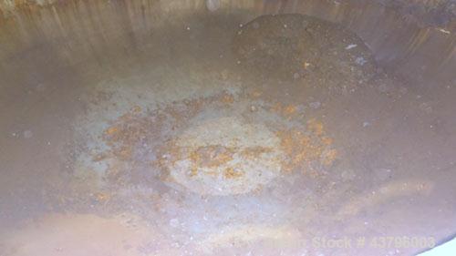 Used Fuller Company Pressure Tank, 3500 Gallon, Carbon Steel. Approximately 96” diameter x 96” straight side, elliptical top and bottom. Internal rated 150 psi at 500 degrees F. Openings: side (3) 8”...