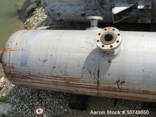 Used-General Welding Tank, 400 gallons, carbon steel, vertical.  Approximately 32" diameter x 114" long, dish top and bottom...