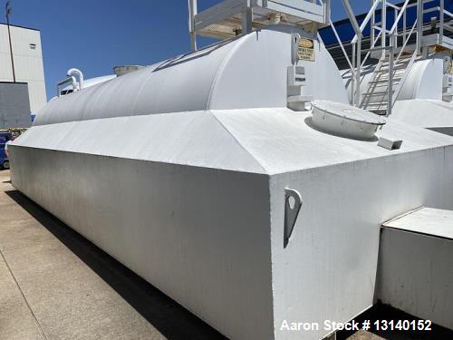 Used Hamilton Tank, 10,000 Gallon Horizontal Carbon Steel Self-Contained Storage