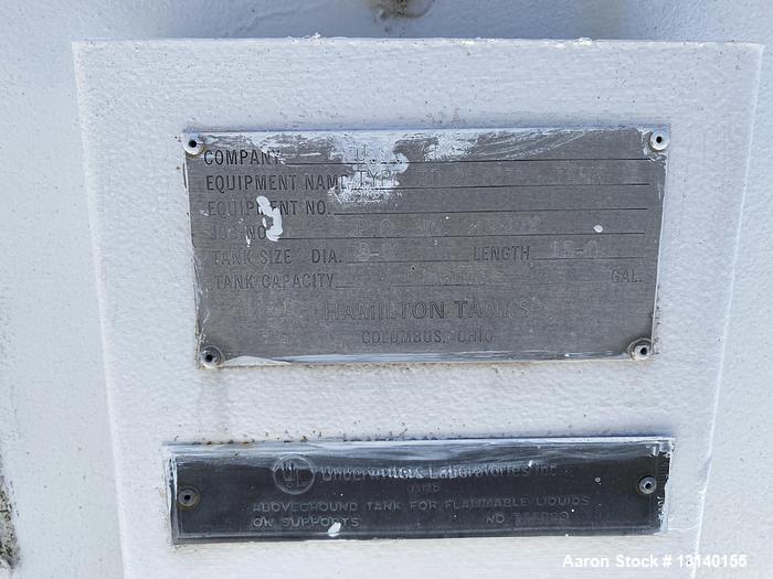 Used Hamilton Tanks 6,000 Gallon Horizontal Carb