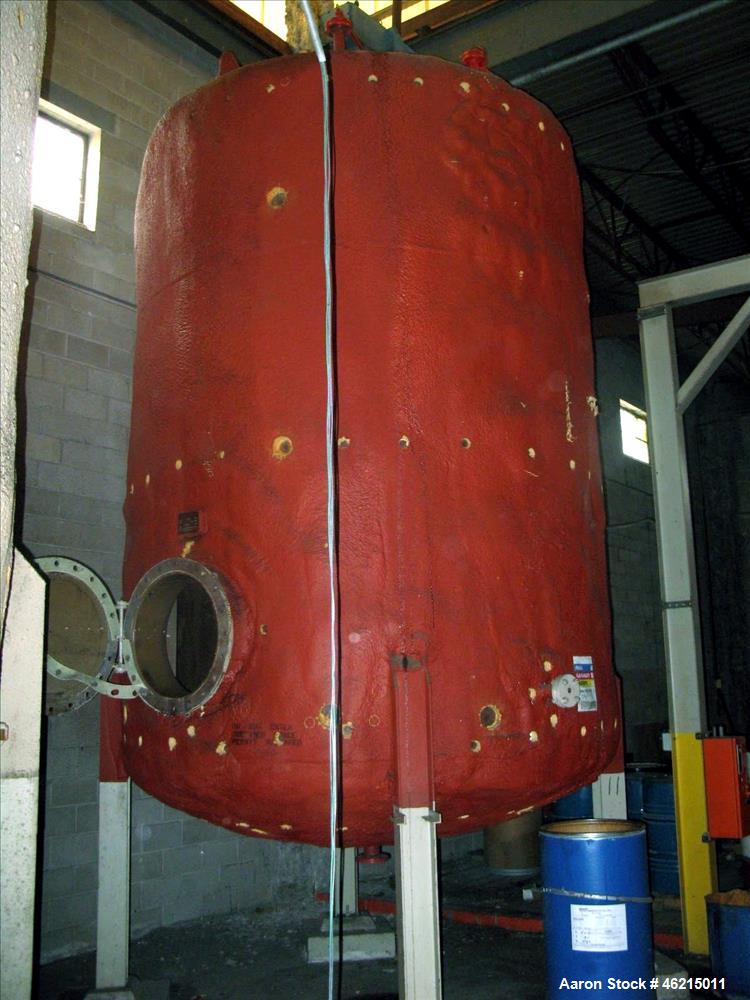 Used- Henders 6000 Gallon Vertical Steel Storage Tank
