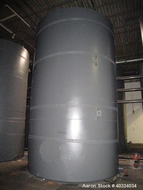 Unused- Highland Tank, 16,920 Gallon, Carbon Steel, Vertical. Approximately 12' diameter x 20' straight side, slight coned top, flat bottom. U.L. 142 labeled for above ground flammable storage. Openi...