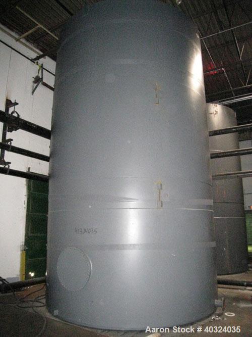 Unused- Highland Tank, 16,920 Gallon, Carbon Steel, Vertical. Approximately 12' diameter x 20' straight side, slight coned top, flat bottom. U.L. 142 labeled for above ground flammable storage. Openi...