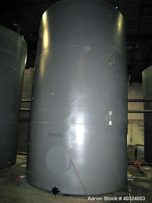 Unused- Highland Tank, 16,920 Gallon, Carbon Steel, Vertical. Approximately 12' diameter x 20' straight side, slight coned top, flat bottom. U.L. 142 labeled for above ground flammable storage. Openi...