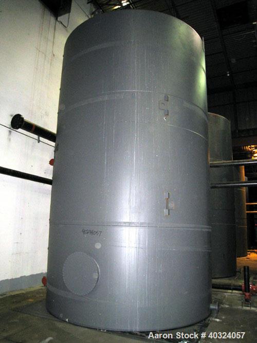 Unused- Highland Tank, 16,920 Gallon, Carbon Steel, Vertical. Approximately 12' diameter x 20' straight side, slight coned top, flat bottom. U.L. 142 labeled for above ground flammable storage. Openi...
