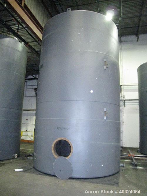 Unused- Highland Tank, 16,920 Gallon, Carbon Steel, Vertical. Approximately 12' diameter x 20' straight side, slight coned top, flat bottom. U.L. 142 labeled for above ground flammable storage. Openi...