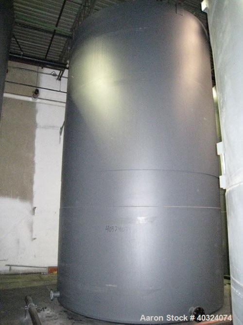 Unused- Highland Tank, 16,920 Gallon, Carbon Steel, Vertical. Approximately 12' diameter x 20' straight side, slight coned top, flat bottom. U.L. 142 labeled for above ground flammable storage. Openi...