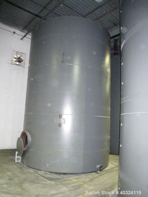 Unused- Highland Tank, 15,225 Gallon, Carbon Steel, Vertical. Approximately 12' diameter x 18' straight side, slight coned top, flat bottom. U.L. 142 labeled for above ground flammable storage. Openi...