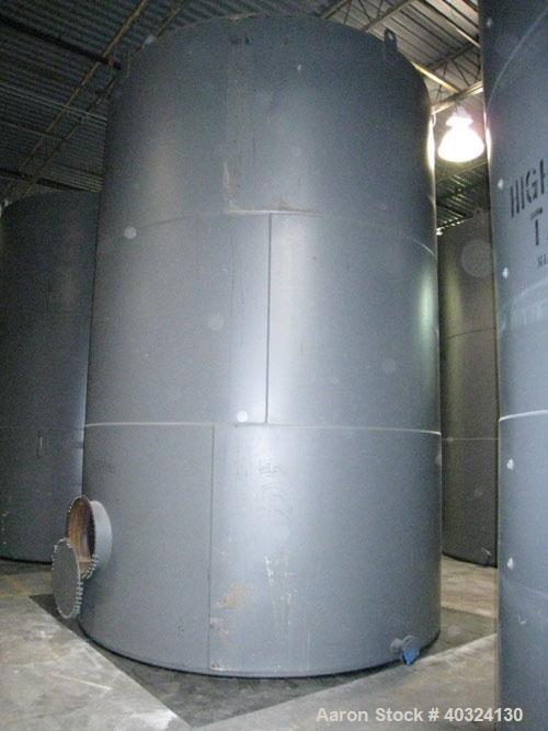Unused- Highland Tank, 15,225 Gallon, Carbon Steel, Vertical. Approximately 12' diameter x 18' straight side, slight coned top, flat bottom. U.L. 142 labeled for above ground flammable storage. Openi...